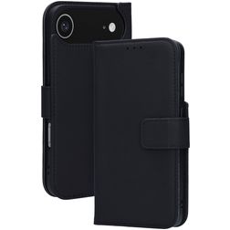 Mobiparts Wallet iPhone Air MagSafe Vera pelle Cover a libro portafoglio - Nero