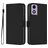 Mobigear Urban Wallet Motorola Moto E14 Lompakkokotelo + Setelitasku - Musta