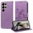 Mobigear Flowers Samsung Galaxy S25 Ultra Wallet case - Purple