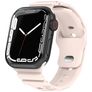 Mobigear Sport Armor Silikoni Apple Watch Ranneke Tappikiinnitys - 42/41/40/38 mm - Sand Pink