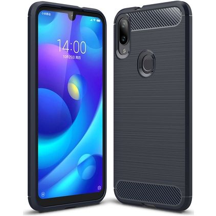 Mobigear Brushed Slim Xiaomi Mi Play TPU flexible Carcasa - Azul marino