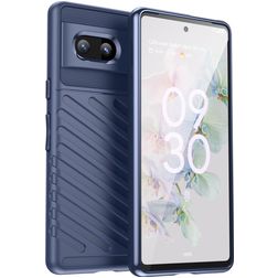 Mobigear Groove Google Pixel 7 Fleksibel TPU Bagsidecover - Blå