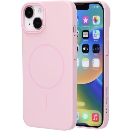 Mobiparts Slim Line iPhone 14 MagSafe Hardcase Etui plecki - Blush Pink
