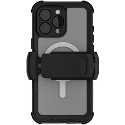 Ghostek Nautical Belt iPhone 16 Pro Max Vattenavvisande MagSafe Fodral Hårdplast Skal Stötsäkert - Transparent / Svart