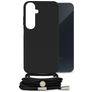 Mobilize Lanyard Gelly Samsung Galaxy A35 TPU flexível Capa com cordão - Preto