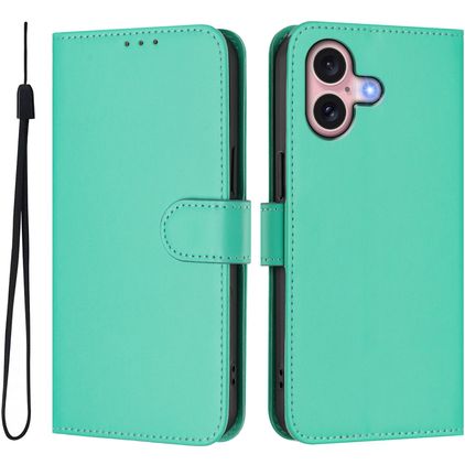 Mobigear Urban Wallet iPhone 16 Lompakkokotelo + Setelitasku - Vihreä