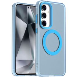 Mobigear Shockproof Samsung Galaxy S24 FE MagSafe Hardcase Back cover - Blu