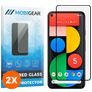 Mobigear Premium Google Pixel 5 Cristal templado Protector de pantalla - Compatible con fundas - Negro (pack de 2)