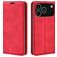 Mobigear Retro Slim iPhone 18 Pro Max Funda tipo libro Cartera - Rojo