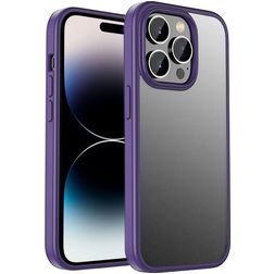 Mobigear Crystal iPhone 14 Pro Max Funda Plástico rígido Carcasa Antigolpes - Morado