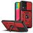 Mobigear Armor Ring Cam Slide Samsung Galaxy M53 Hardcase Back cover Antiurto con anello - Rosso