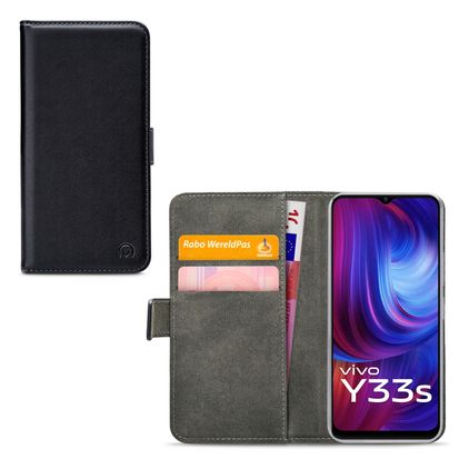 Mobilize Classic Gelly Wallet Vivo Y33s Wallet case - Black