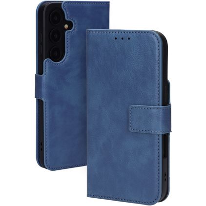 Mobiparts Classic Wallet Samsung Galaxy S25 FE Funda tipo libro - Azul acero