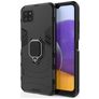 Mobigear Armor Ring Samsung Galaxy A22 5G Hårdt Bagsidecover Stødsikkert med ringholder - Sort