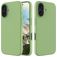 Mobigear Rubber Touch iPhone 16 Silikone Bagsidecover - Grøn