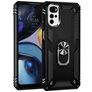 Mobigear Armor Ring Motorola Moto G22 Funda Plástico rígido Carcasa Antigolpes con anillo - Negro