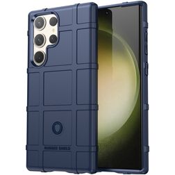 Mobigear Rugged Shield Samsung Galaxy S24 Ultra TPU flexível Capa traseira Antichoque - Azul