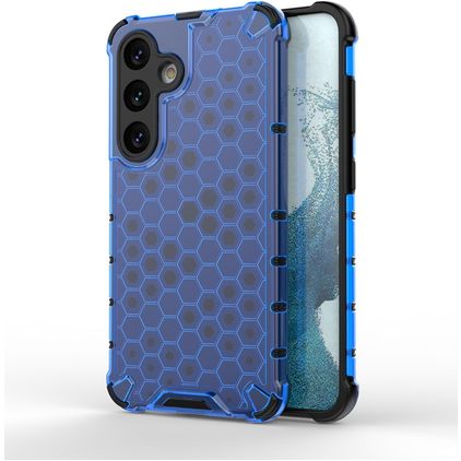 Mobigear Honeycomb Samsung Galaxy S24 Tvrdý plast Zadní kryt odolný proti nárazům - Modrá