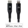 Mobilize Strong Nylon Cable USB-C a Apple Lightning MFI 2 m - Negro