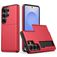 Mobigear Card Samsung Galaxy S26 Ultra Hard Case Back cover Shockproof with Card Holder - Red