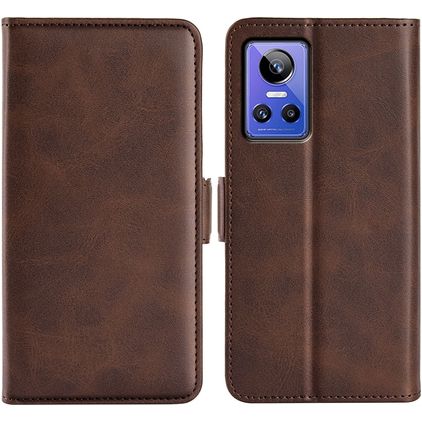 Mobigear Slim Magnet Realme GT Neo 3 Wallet case - Brown