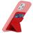 Mobigear Folding Snap-On Tarjetero - 3 tarjetas - Compatible con MagSafe - Rojo