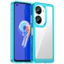 Mobigear Crystal ASUS Zenfone 9 Kova Suojakuori - Läpinäkyvä / Turkoosi