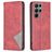 Mobigear Rhombus Slim Samsung Galaxy S23 Ultra Wallet case - Red