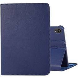 Mobigear DuoStand iPad Mini 7 (2024) Rotating Wallet case - Blue