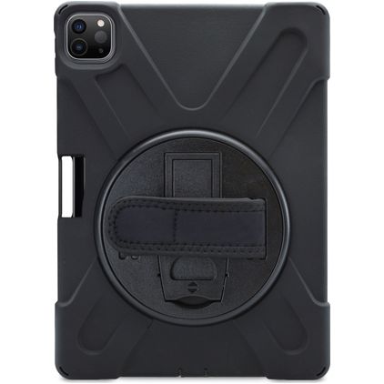 Xccess Survivor All-round iPad Air 4 (2020) Cover Hård plast / Silikone Bagsidecover + Skulderrem + Stander - Sort
