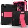 Mobigear ShieldStand iPad Air 5 (2022) Plastica rigida / Silicone Back cover + Portapenna + Supporto - Nero / Rosa