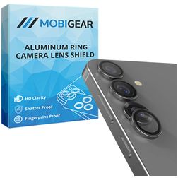 Mobigear Single Samsung Galaxy S25 Plus Glas Kameralinsebeskytter - Case Friendly - Sølv