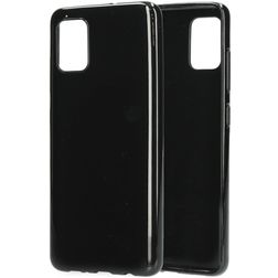 Mobiparts Classic Samsung Galaxy A51 Joustava TPU Suojakuori - Musta