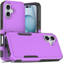 Mobigear Heavy Armor iPhone 16 Hard Case Back cover Shockproof - Purple