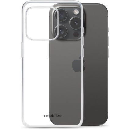 Mobilize Gelly Transparente iPhone 15 Pro TPU flexible Carcasa - Transparente