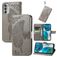 Mobigear Butterfly Motorola Moto G52 Wallet case - Grey