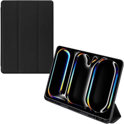 Mobilize Solid Folio iPad Pro 13 tuuman (2024) Lompakkokotelo - Musta