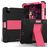 Mobigear ShieldStand iPad Air 4 (2020) Capa Plástico rígido / Silicone Capa traseira + Suporte para caneta stylus + Suporte - Preto / Rosa