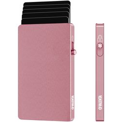 Valenta Cardprotector Tarjetero Aluminio - 5 tarjetas - Compatible con MagSafe - Rosa