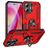 Mobigear Armor Ring iPhone 16 Plus Hard Case Back cover Shockproof with Ring Holder - Red