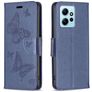 Mobigear Butterfly Xiaomi Redmi Note 12 Wallet case - Blue