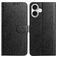 Mobigear Flowers iPhone 17 Funda tipo libro Cartera - Negro