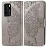 Mobigear Butterfly Huawei P40 Capa livro Carteira - Cinzento