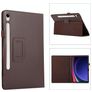 Mobigear Classic Samsung Galaxy Tab S11 Wallet case + Stylus Holder - Brown