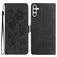 Mobigear Flowers Samsung Galaxy A17 Knížkové pouzdro Peněženka - Černá