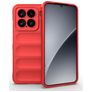 Mobigear Bumpy Xiaomi 15 Flexibilní TPU Zadní kryt - Červená