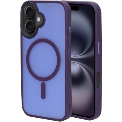 Mobiparts Hardcover iPhone 16 MagSafe Hårdt Bagsidecover - Satin Purple