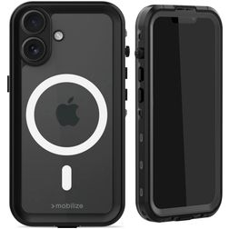 Mobilize Waterproof iPhone 16 Voděodolné MagSafe Tvrdý plast Zadní kryt - Černá