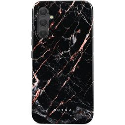 Burga Tough Samsung Galaxy A35 Hårdt Bagsidecover Stødsikkert - Rose Gold Marble