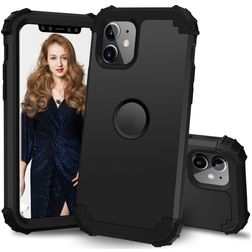 Mobigear Ultra Tough iPhone 11 Hardcase Back cover Antiurto - Nero